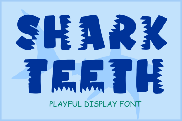 Dive into Design with the Shark Teeth Font