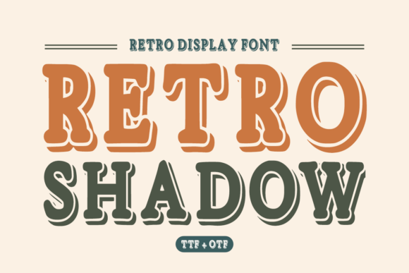 Retro Shadow: Bold Vintage Typography for Modern Design