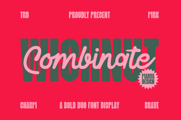 Wishnut Combinate Duo: A Bold Font for Modern Design